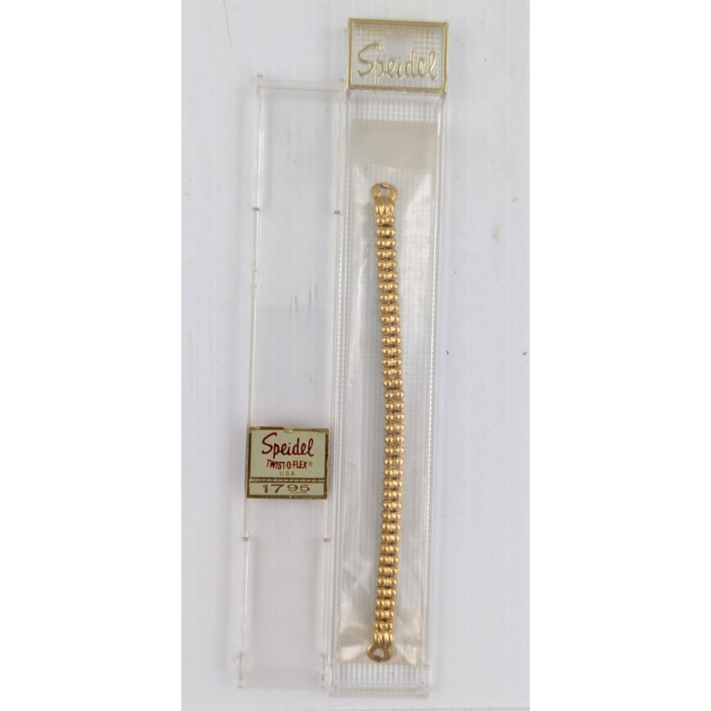 Speidel Gold Twist O Flex Stainless Steel Women Watch Band